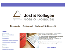 Tablet Screenshot of jost-kollegen.com